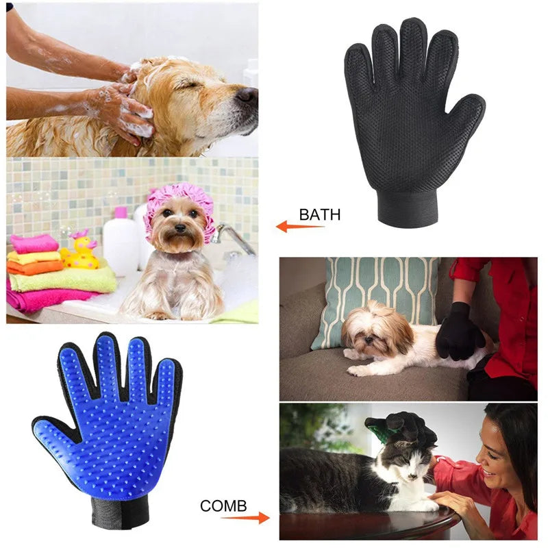 Escova de banho de borracha para animais de estimação