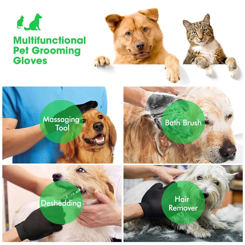 Escova de banho de borracha para animais de estimação