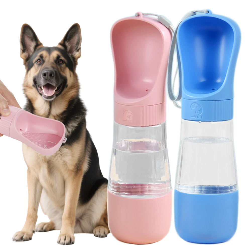 Garrafa de água 2 em 1 para cães