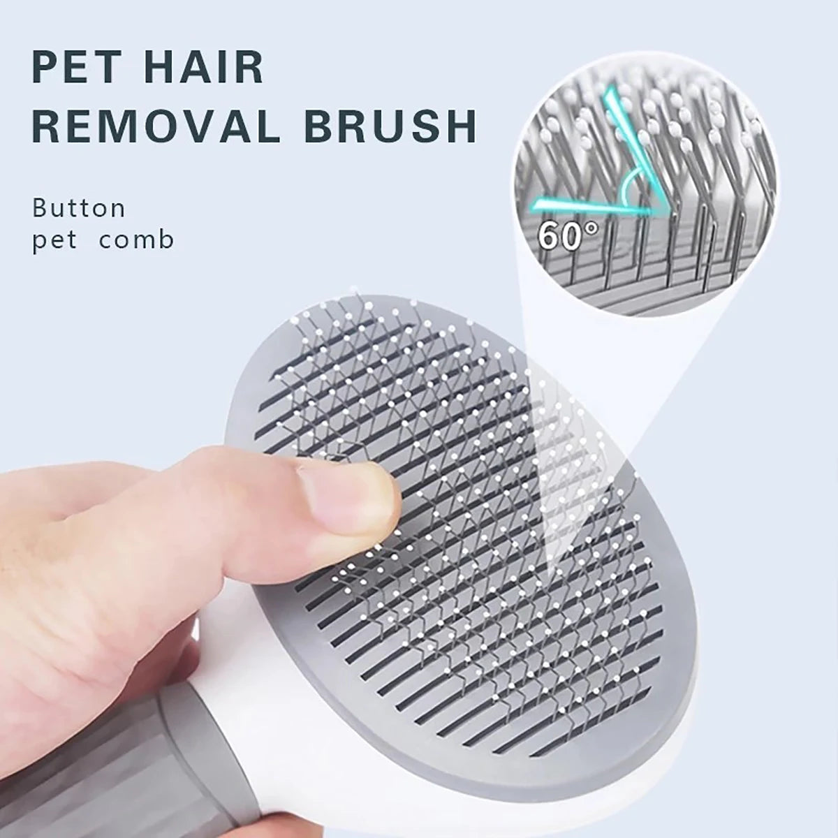 Escova removedora de pelos para cães e gatos