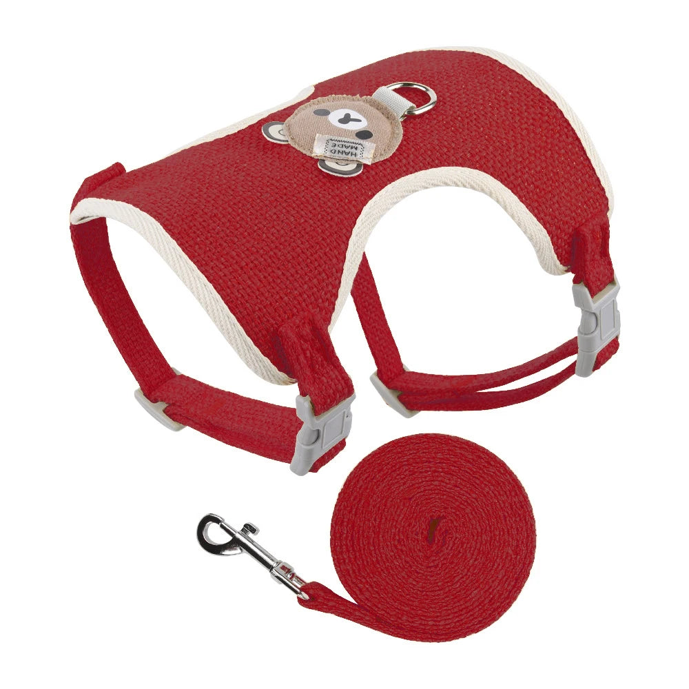 Conjunto de coleira e arreios para animais de estimação