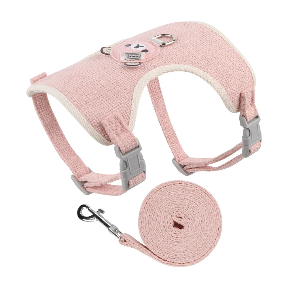Conjunto de coleira e arreios para animais de estimação