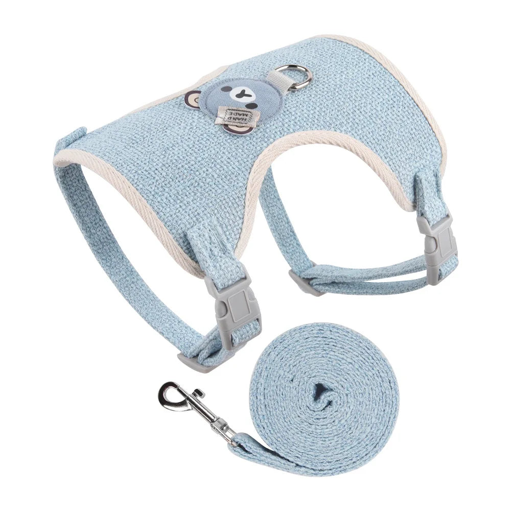 Conjunto de coleira e arreios para animais de estimação