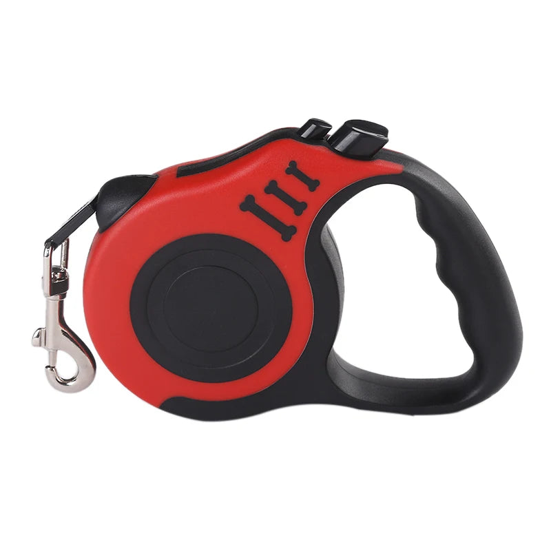 Coleira retrátil automática de nylon durável para cães