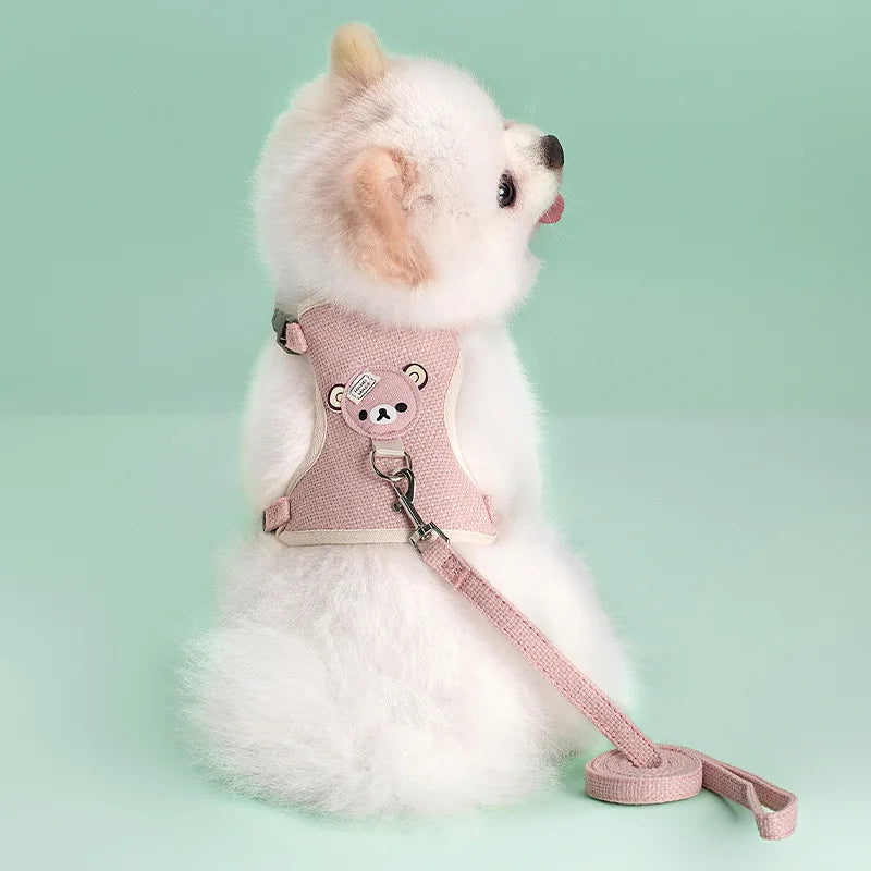 Conjunto de coleira e arreios para animais de estimação