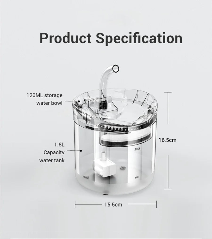 Dispensador automático de água para animais de estimação