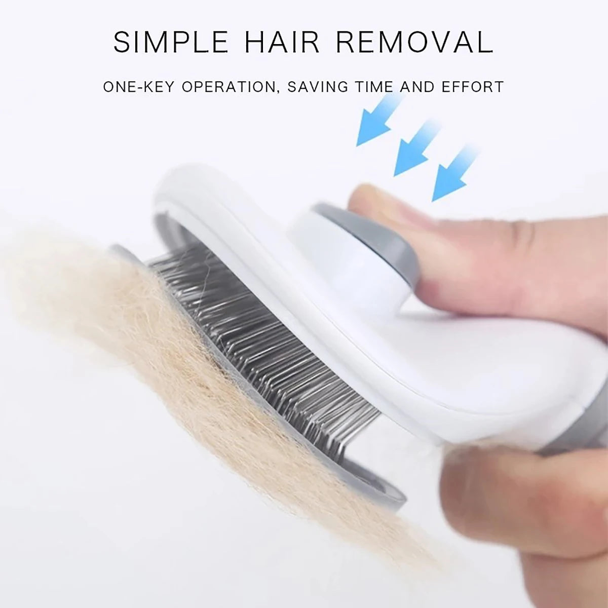 Escova removedora de pelos para cães e gatos