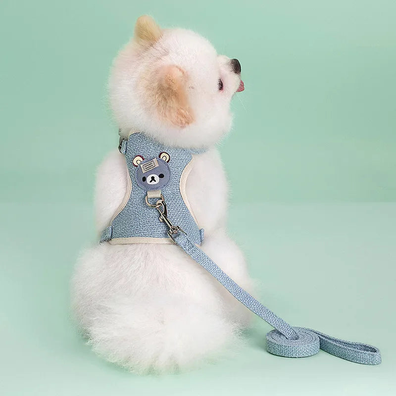 Conjunto de coleira e arreios para animais de estimação
