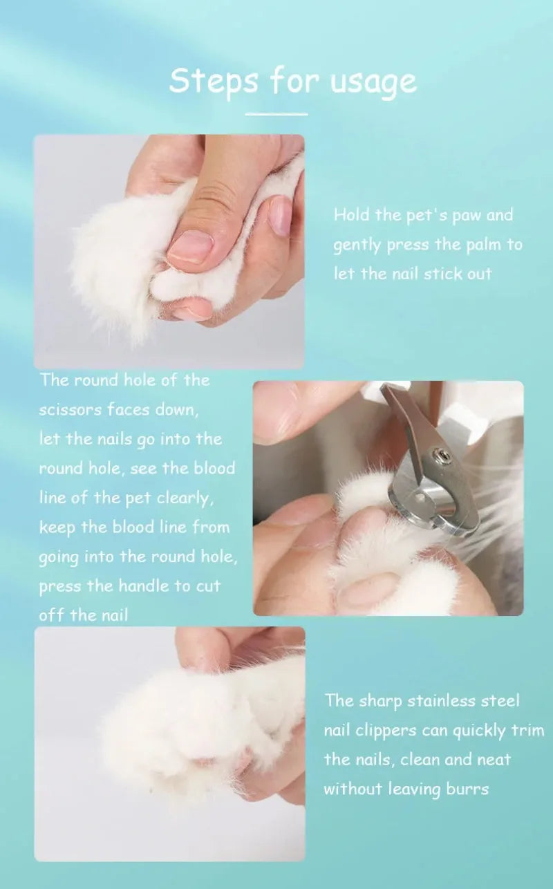 Cortador de unhas profissional para animais de estimação