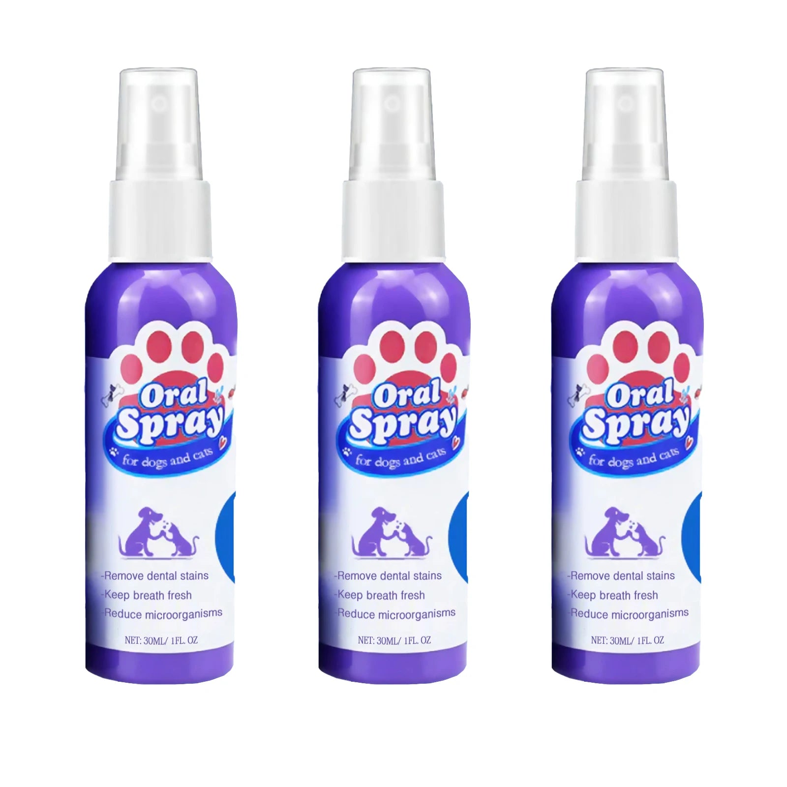Spray dental para animais de estimação para cães e gatos