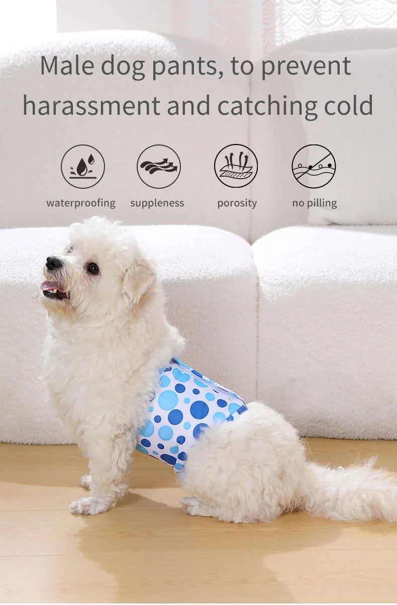 Fraldas laváveis para cães machos