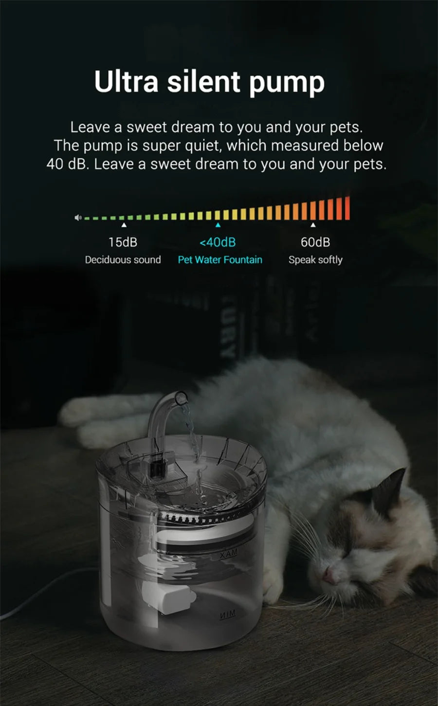 Dispensador automático de água para animais de estimação