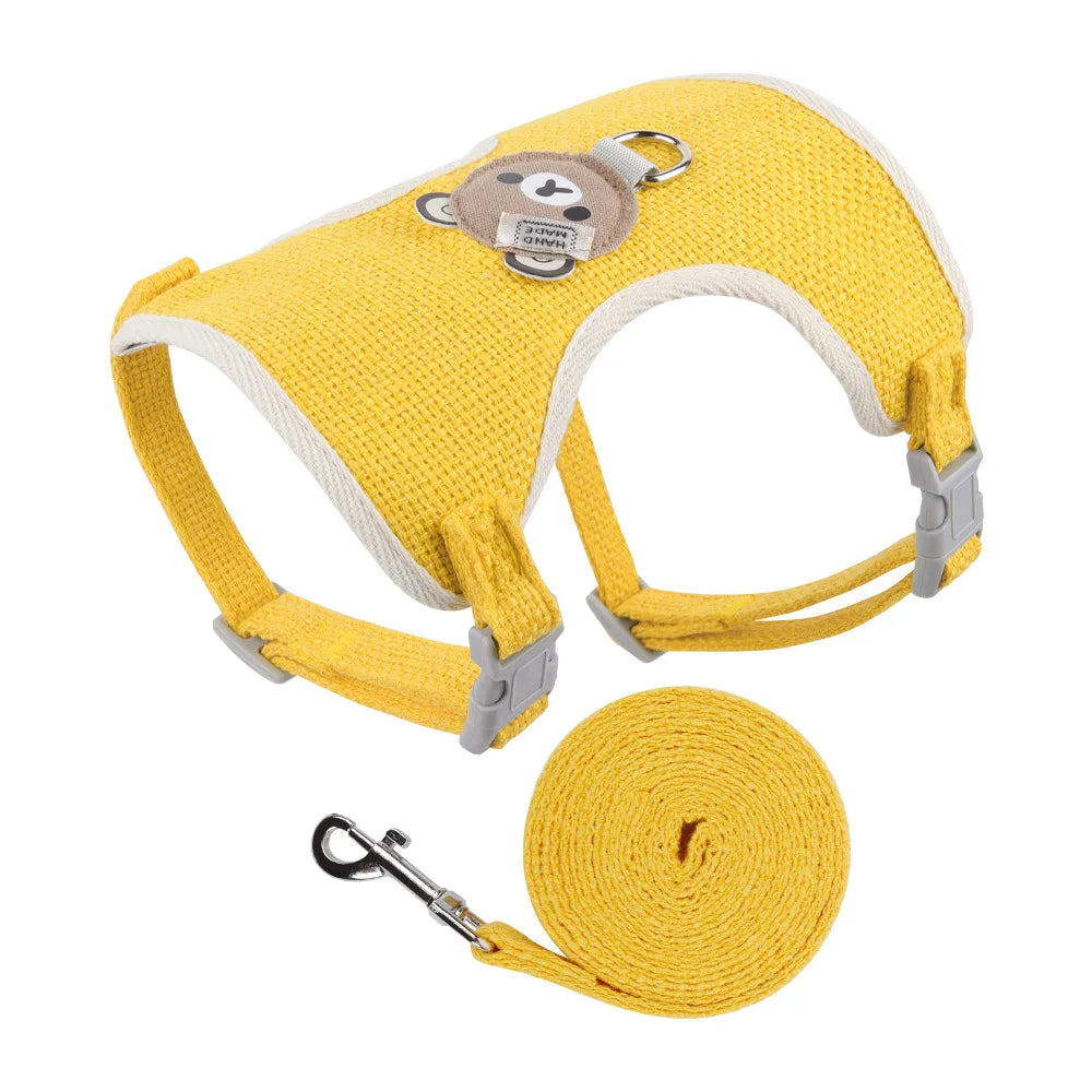 Conjunto de coleira e arreios para animais de estimação